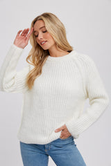 Ivory Basic Chunky Knit Maternity Sweater