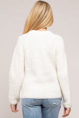 Ivory Basic Chunky Knit Maternity Sweater