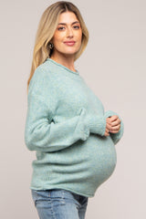 Jade Soft Knit Rolled Hem Maternity Sweater