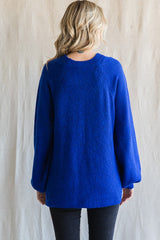 Royal Blue Soft Brushed Sweater