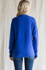 Royal Blue Basic Sweater