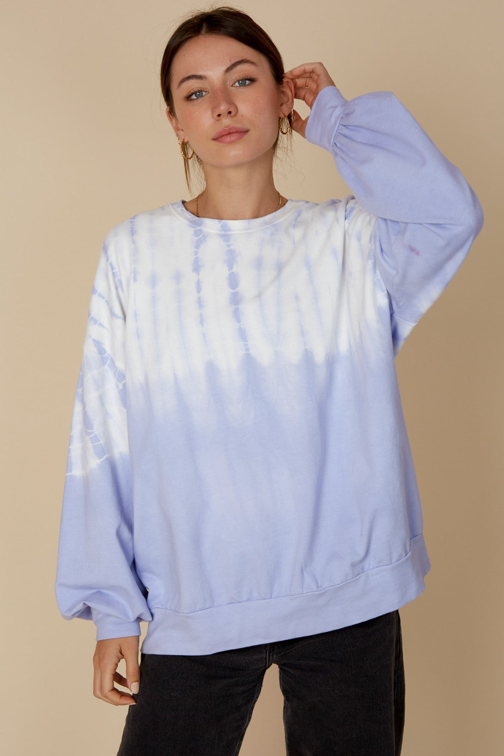 Lavender Tie Dye Long Sleeve Top– PinkBlush