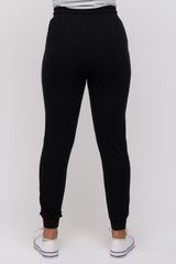 Black Ultra Soft Knit Drawstring Joggers