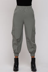 Light Olive Cargo Joggers