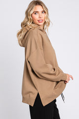 Mocha Drawstring Hoodie