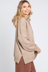 Taupe Drawstring Hoodie