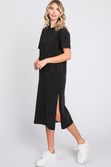 Charcoal T-Shirt Midi Dress