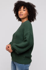 Green Ribbed Sweater