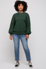 Green Ribbed Sweater