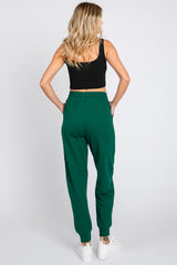 Forest Green Basic Drawstring Sweatpants