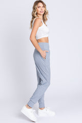 Light Blue Soft Knit Joggers