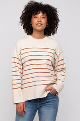 Ivory Striped Sweater