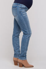 Light Blue Maternity Skinny Jeans