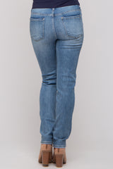 Light Blue Maternity Skinny Jeans