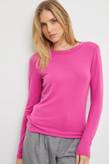 Fuchsia Long Sleeve Maternity Top