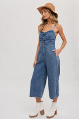 Light Wash Denim Jumpsuit