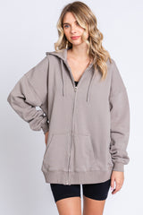 Taupe Hooded Jacket