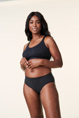 Black Tranquil Maternity & Nursing Low Impact Sports Bra