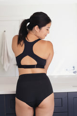 Black Tranquil Maternity & Nursing Low Impact Sports Bra