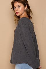 Charcoal Pocket Top