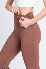 Rust Flared Leggings