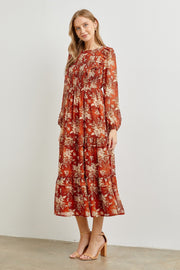 Rust Multi Woven Maxi Dress