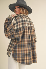 Olive Plaid Combo Shirt