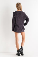 Charcoal Sweater Short Set