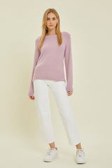 Lavender Soft Knit Long Sleeve Top