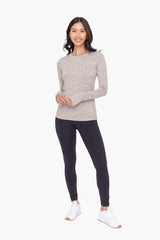 Gray Active Long Sleeve Top