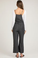 Charcoal Front Pocket Maternity Overall