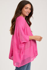 Fuchsia Knit Maternity Top