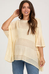 Cream Knit Maternity Top