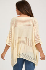 Cream Knit Maternity Top