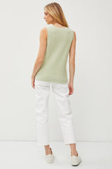 Sage Knit Sleeveless Top