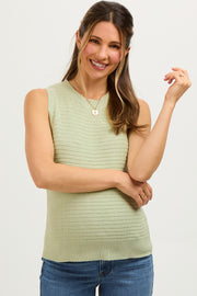 Sage Knit Sleeveless Maternity Top