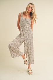 Ivory Printed Jumpsuit