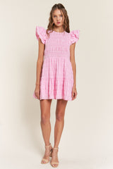 Pink Baby Doll Mini Dress