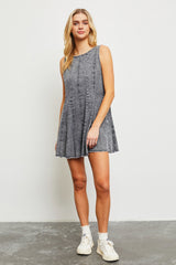 Charcoal Flare Romper